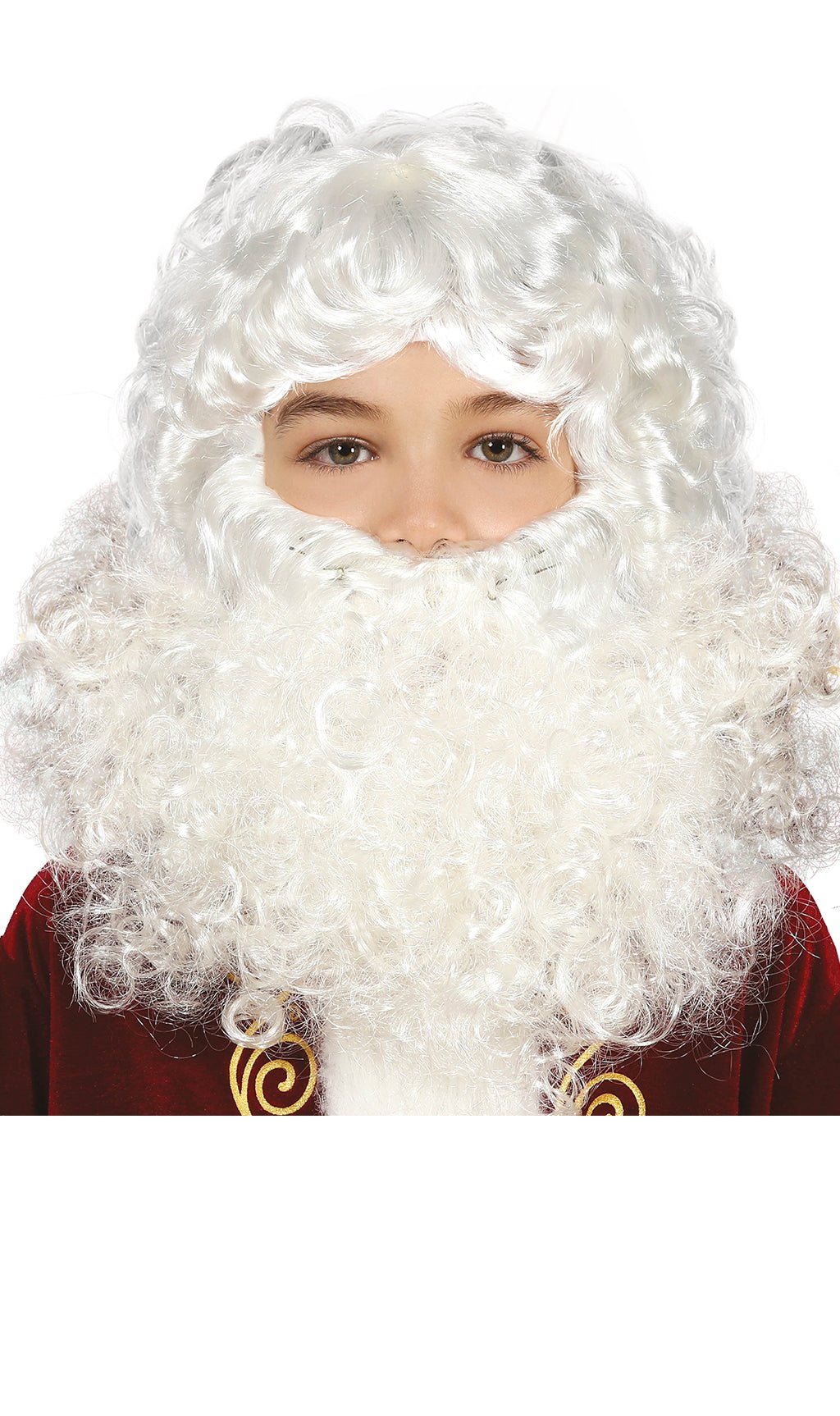 Parrucca e barba di Babbo Natale per bambini