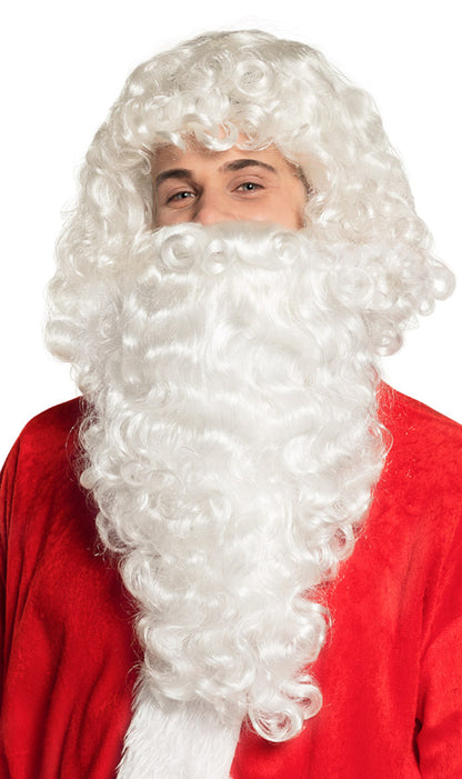 Parrucca e barba ricia da Babbo Natale