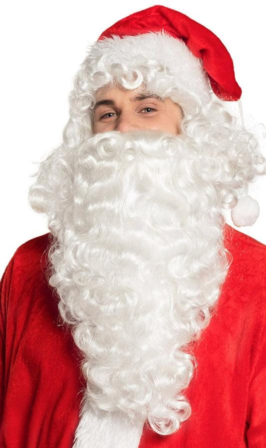 Parrucca e barba ricia da Babbo Natale