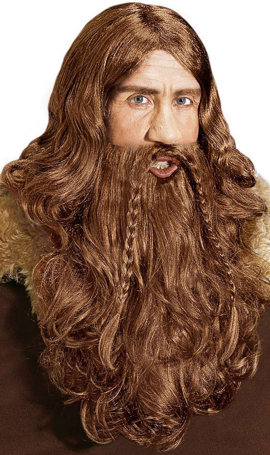 Parrucca e Barba Vichingo Dorata