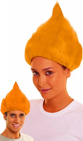 Parrucca Troll Arancione