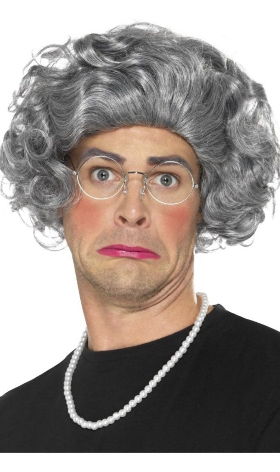 Set Costume Nonnina 9 Pezzi | Parrucca Grigia + Accessori Per Cosplay - Foto 2