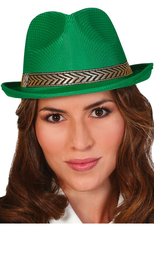 Cappello da Gangster Verde