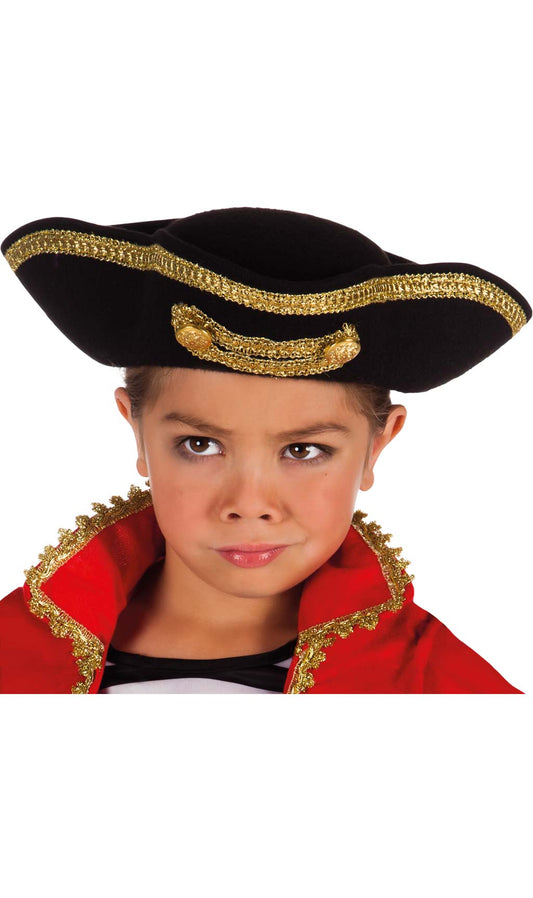 Cappello da Pirata Ammiraglio Bambino