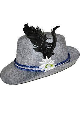 Cappello Tirolo Grigio Fiore