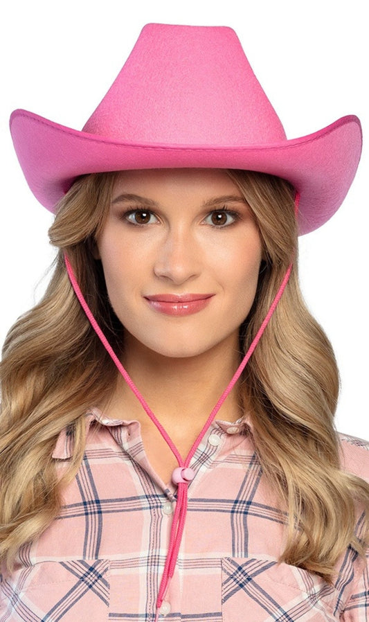 Cappello da cowboy rosa rodeo