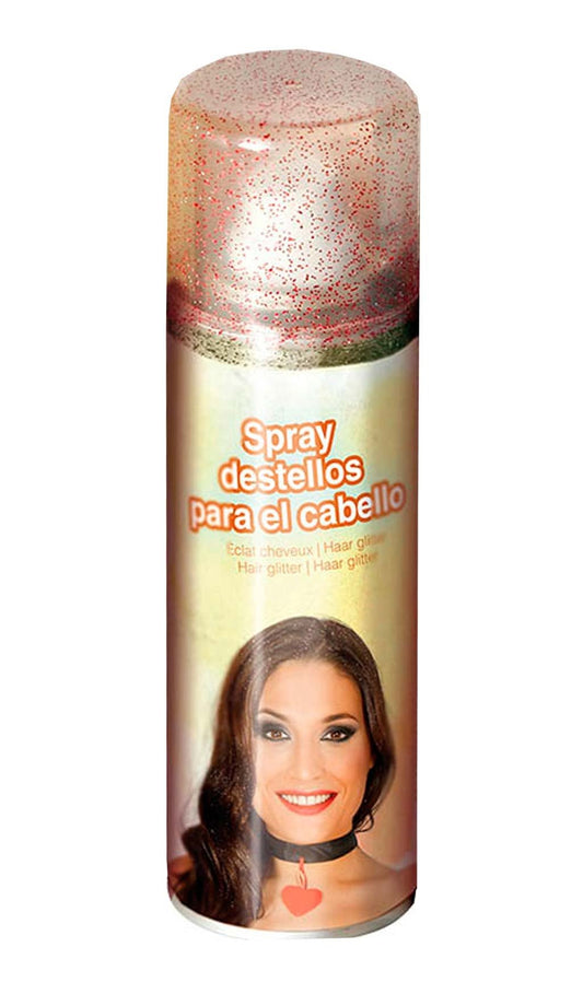 Spray Glitter Rosso per Capelli