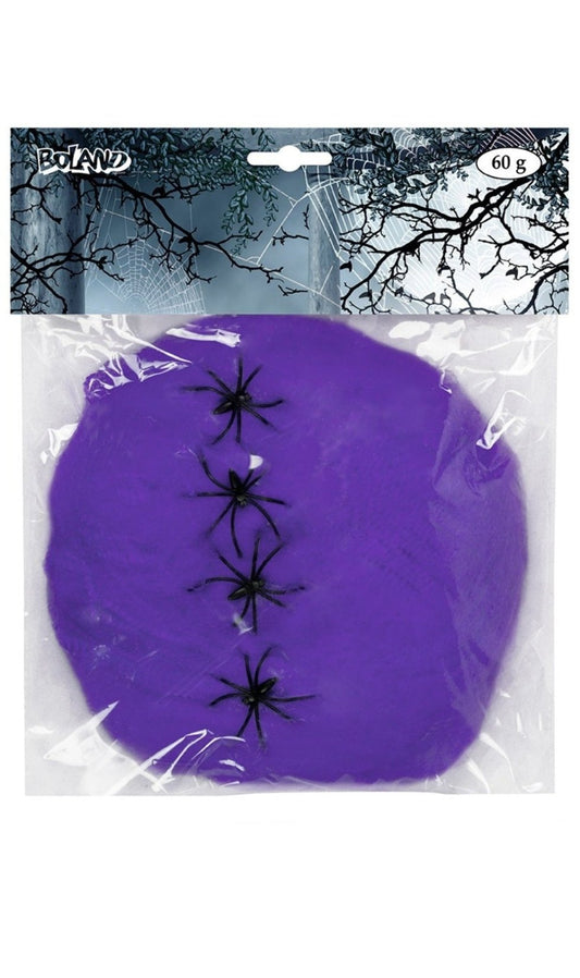 Ragnatela Viola 60gr con 4 Ragni